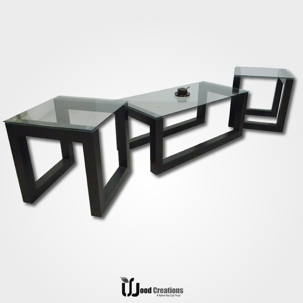Glass Top Center Table 3 Piece - Image 2