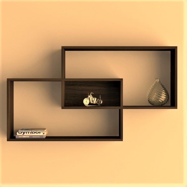 Marvelous Intersecting Box Wall Shelf